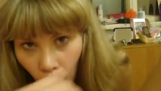 Русское любительское видео минета и секса от супружеской пары